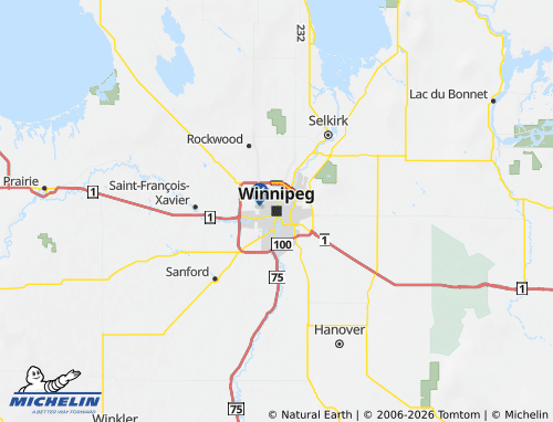 Carte MICHELIN Manitoba - ViaMichelin