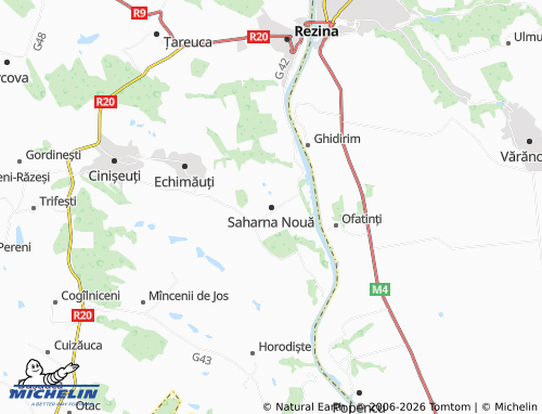 Mappa MICHELIN Saharna Nouă - ViaMichelin