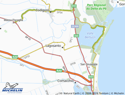 Mappa MICHELIN Lagosanto - ViaMichelin
