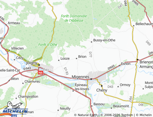 Mappa MICHELIN Brion - ViaMichelin