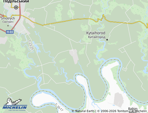 MICHELIN Bahovytsia map - ViaMichelin