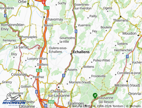 Mappa MICHELIN Échallens - ViaMichelin