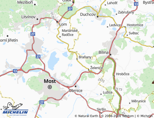 Mappa MICHELIN Braňany - ViaMichelin