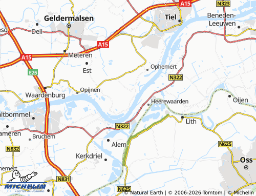 Mappa MICHELIN Varik - ViaMichelin