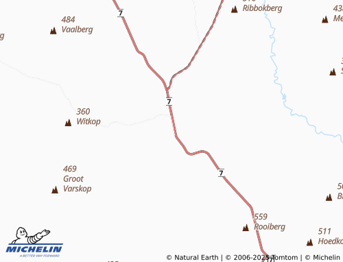 MICHELIN-Landkarte Bitterfontein - ViaMichelin