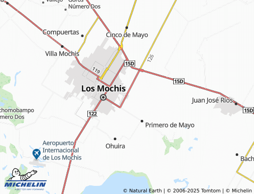 Carte MICHELIN 20 de Noviembre Viejo - ViaMichelin