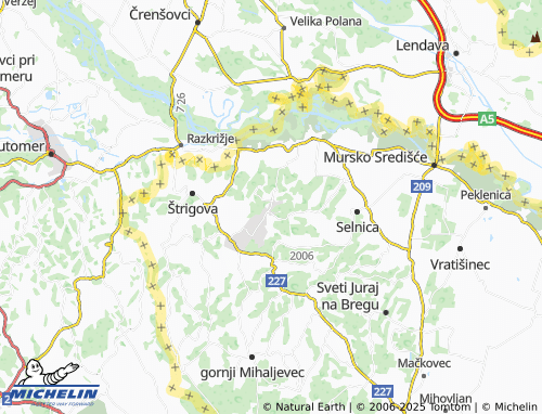 Mapa MICHELIN Toplice Sveti Martín - ViaMichelin