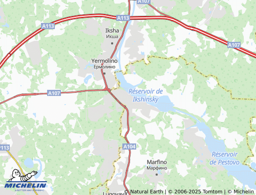 Carte MICHELIN Bol'shaya Chernaya - ViaMichelin