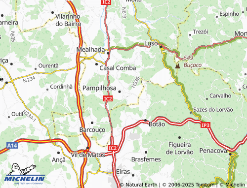 MICHELIN Alto das Formigas map - ViaMichelin