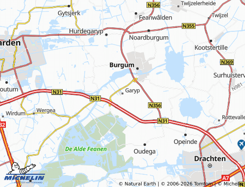 Carte MICHELIN Garyp - ViaMichelin