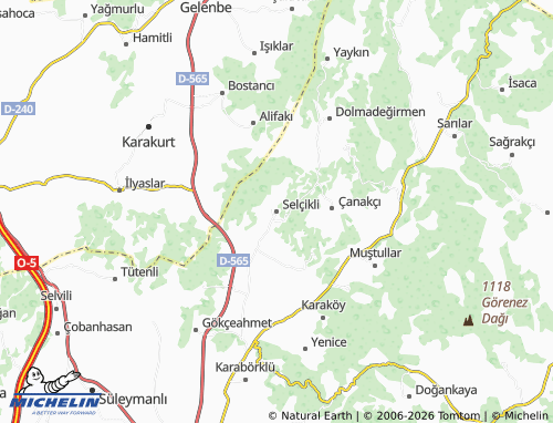 MICHELIN Selçikli map - ViaMichelin