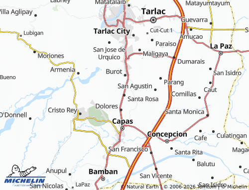 MICHELIN Santa Rosa map - ViaMichelin
