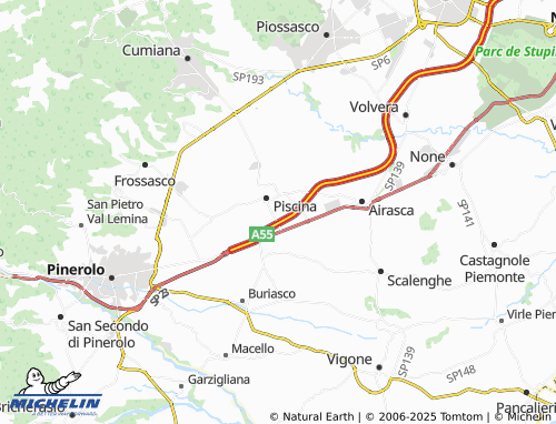 MICHELIN Baudi map - ViaMichelin