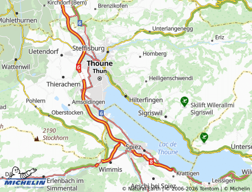 Mappa MICHELIN Hilterfingen - ViaMichelin