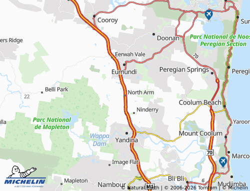 MICHELIN North Arm map - ViaMichelin