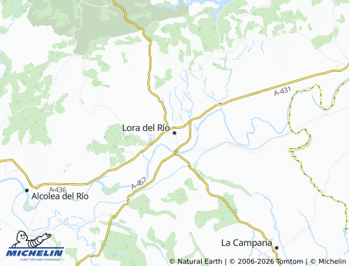 MICHELIN-Landkarte Lora del Río - ViaMichelin