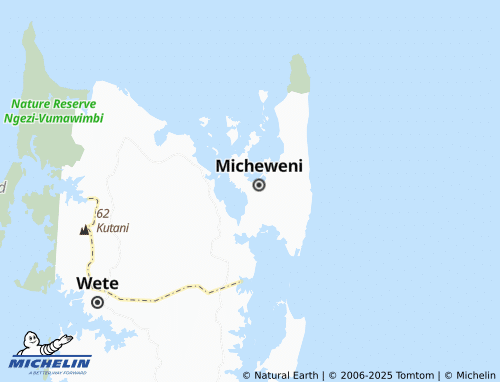 MICHELIN Kwashamemata map - ViaMichelin