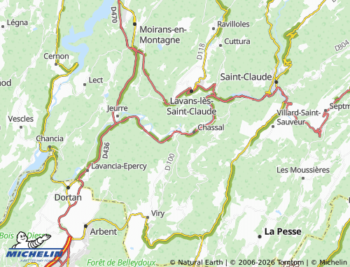 Carte MICHELIN Molinges - ViaMichelin
