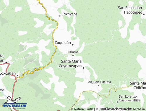 MICHELIN Xitlama map - ViaMichelin