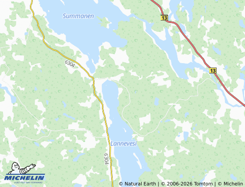 MICHELIN Voiniemi map - ViaMichelin