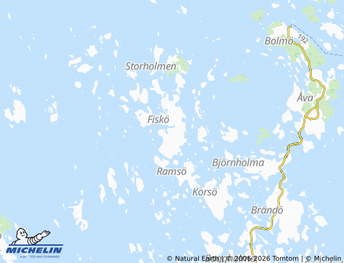 MICHELIN-Landkarte Fiskö - ViaMichelin