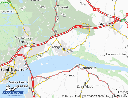 Carte MICHELIN Donges - ViaMichelin