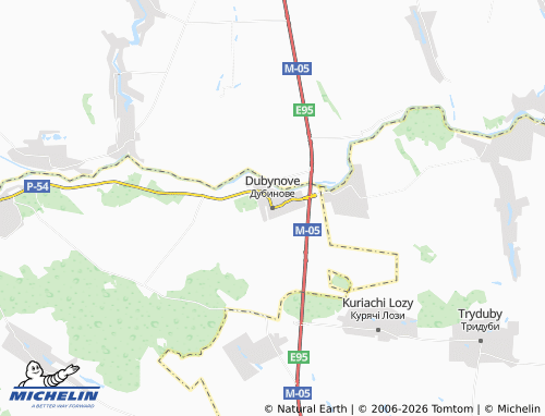 Mapa MICHELIN Dubynove - ViaMichelin