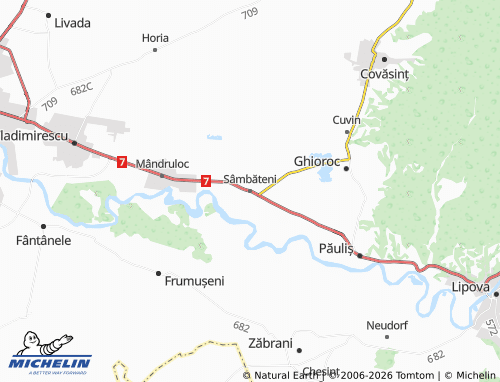 Mappa MICHELIN Sâmbăteni - ViaMichelin