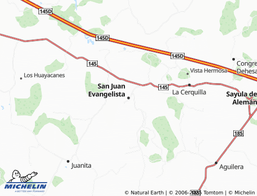 Mapa MICHELIN San Juan Evangelista - ViaMichelin