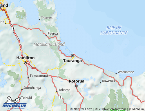 Mapa MICHELIN Tauranga - ViaMichelin