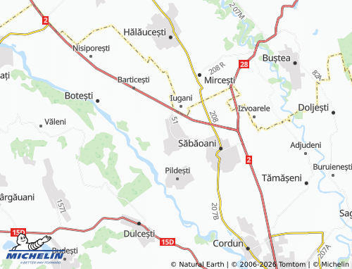 Mappa MICHELIN Gherăești - ViaMichelin