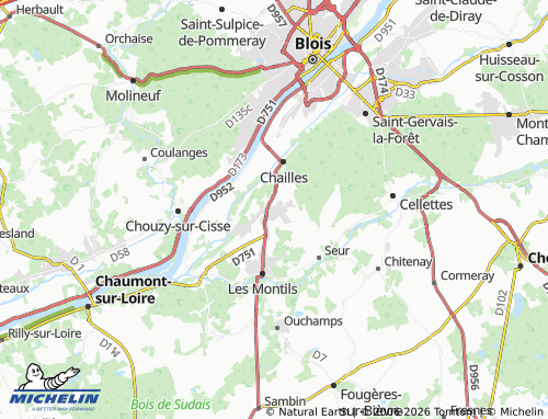 MICHELIN Villelouet map - ViaMichelin