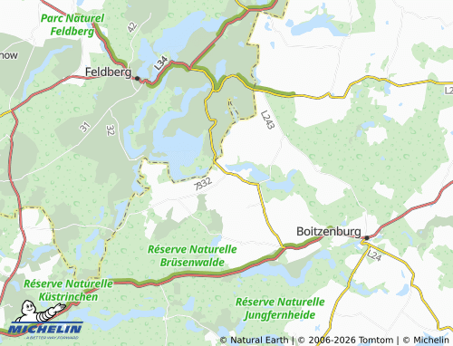MICHELIN Funkenhagen map - ViaMichelin