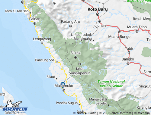 MICHELIN Kerinci map - ViaMichelin