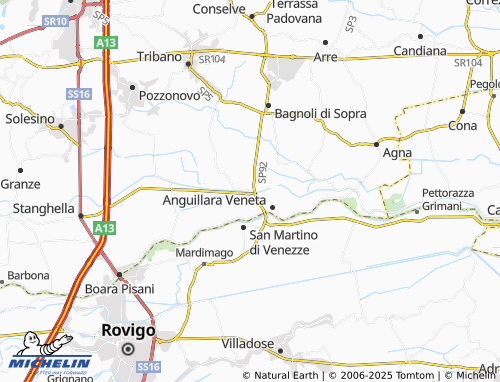 MICHELIN Canaletta map - ViaMichelin