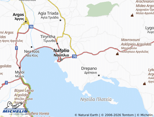 MICHELIN Exostis map - ViaMichelin