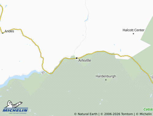 Mapa MICHELIN Arkville - ViaMichelin