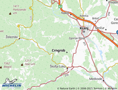 MICHELIN-Landkarte Planica - ViaMichelin