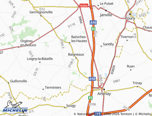 Mappa MICHELIN Baigneaux - ViaMichelin