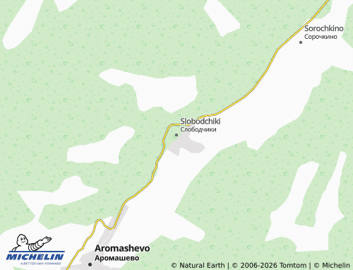 MICHELIN-Landkarte Slobodchiki - ViaMichelin