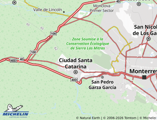 Mapa MICHELIN Lomas del Poniente Segundo Sector - ViaMichelin