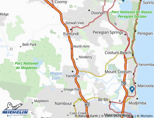 MICHELIN Ninderry map - ViaMichelin