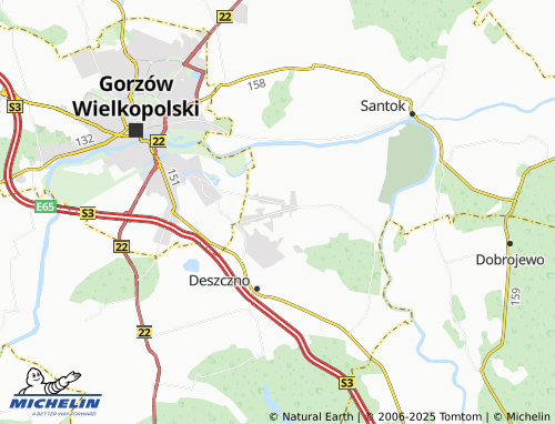 MICHELIN Osiedle Poznańskie map - ViaMichelin
