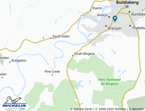 MICHELIN South Bingera map - ViaMichelin