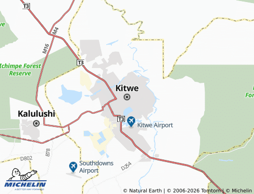 MICHELIN Kitwe map - ViaMichelin