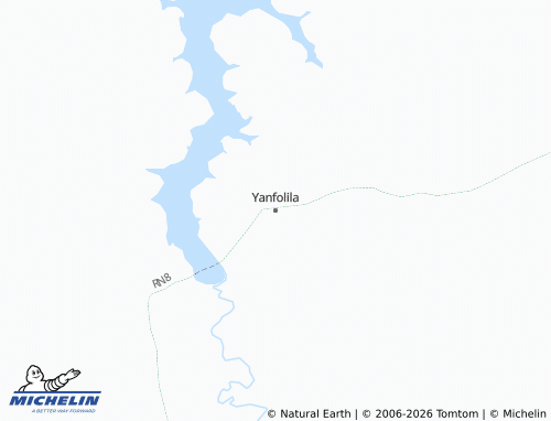 Kaart MICHELIN Yanfolila - ViaMichelin