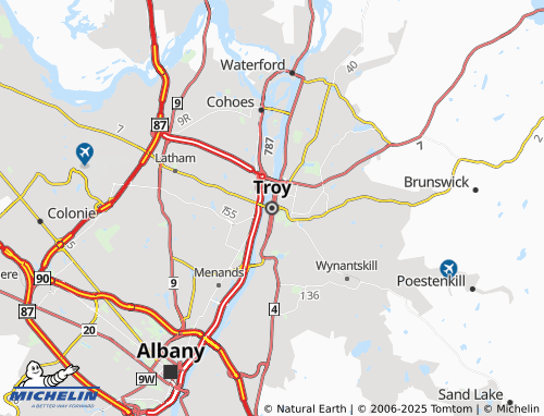 MICHELIN Troy map - ViaMichelin