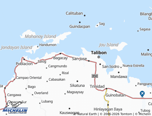 MICHELIN Santo Nino map - ViaMichelin