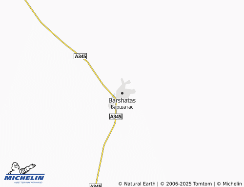 MICHELIN Barshatas map - ViaMichelin
