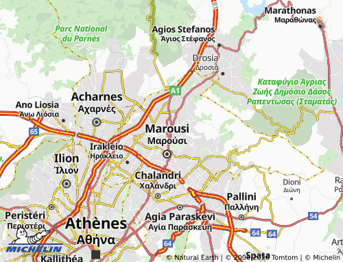 MICHELIN Kifisia map - ViaMichelin